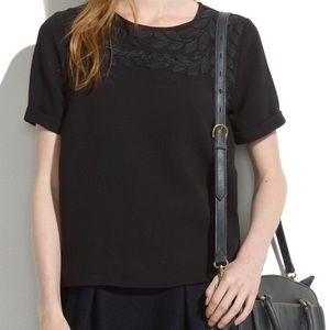 Madewell floral embroidered top